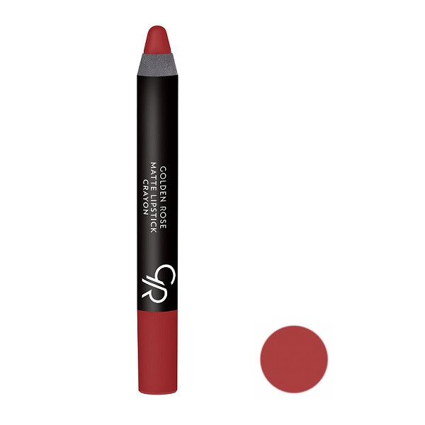 رژلب مدادی کرایون مات گلدن رز مدل Crayon شماره 09