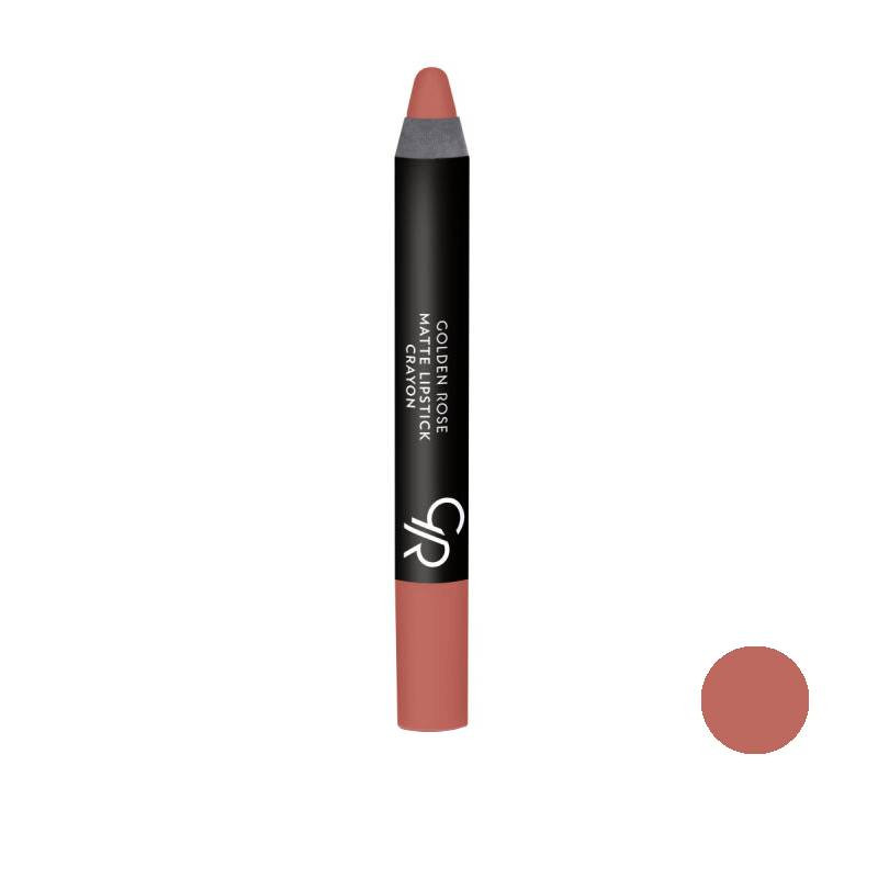 رژلب مدادی کرایون مات گلدن رز مدل Crayon شماره 30