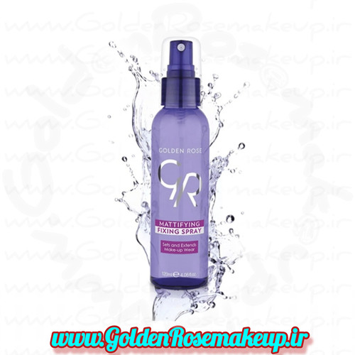 محلول اسپری فیکساتور تثبیتکننده آرایش صورت گلدن رز مدل Fresh حجم 120 میلی لیتر