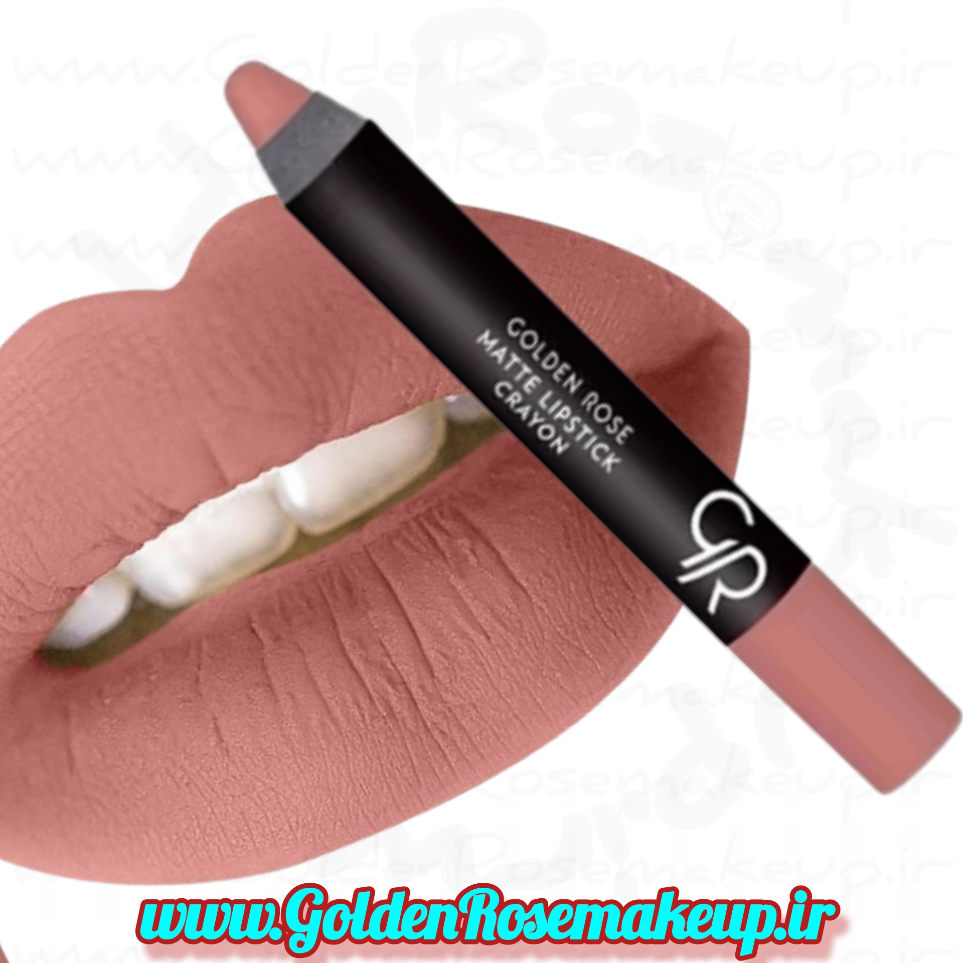 رژلب مدادی کرایون مات Crayon گلدن رز شماره 28