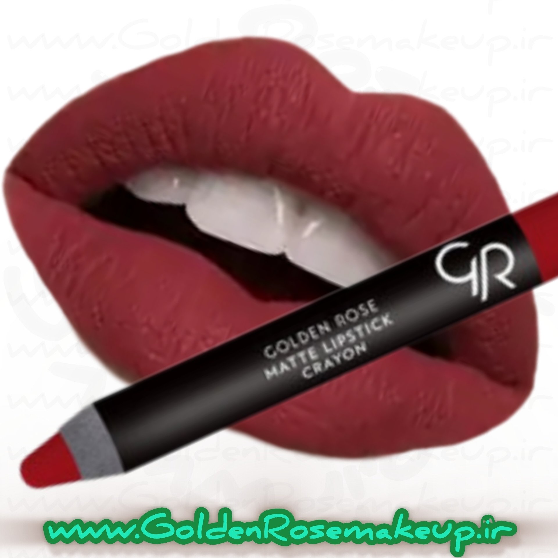 رژلب مدادی کرایون مات گلدن رز مدل Crayon شماره 23