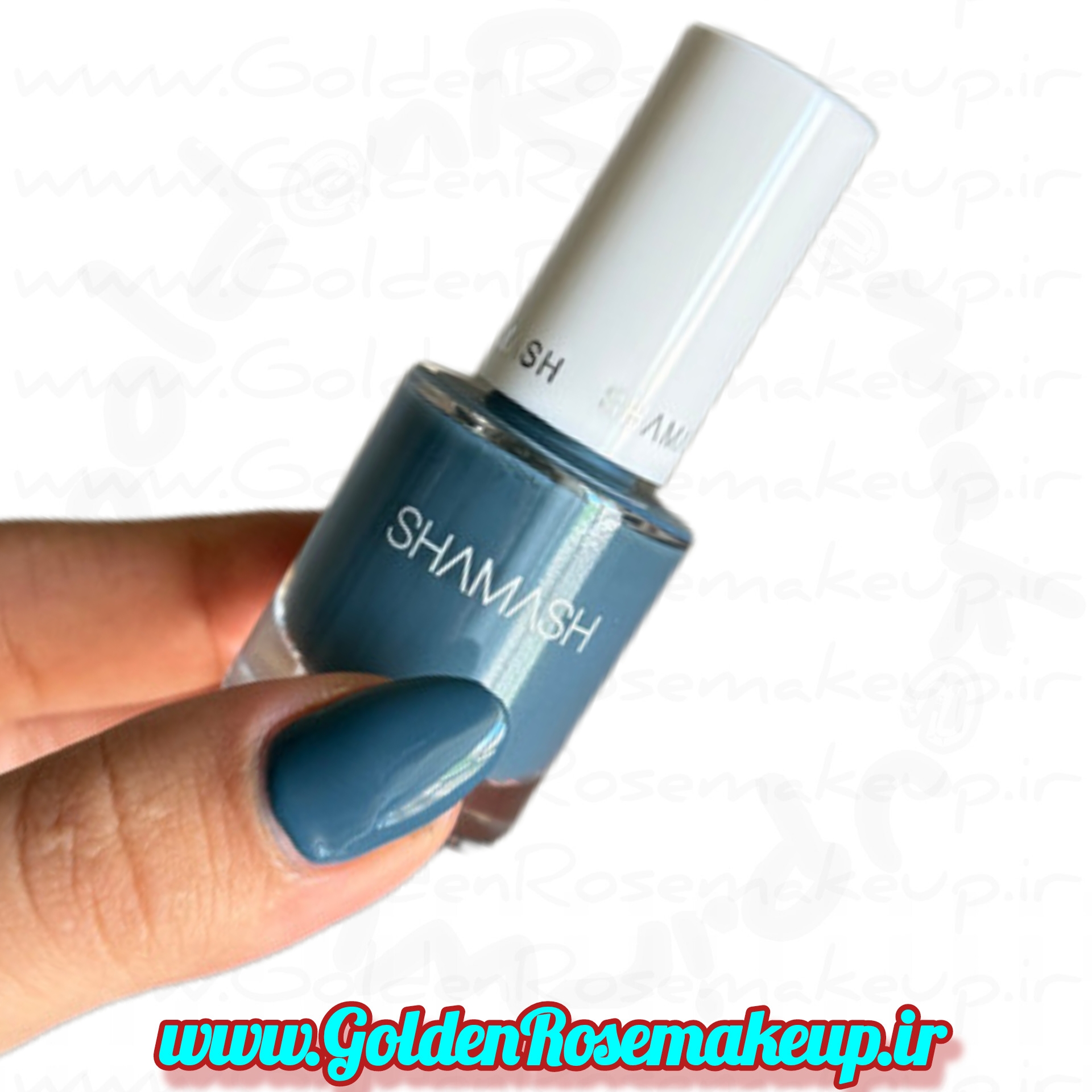 لاک ناخن شاماش آبی شماره  S 01