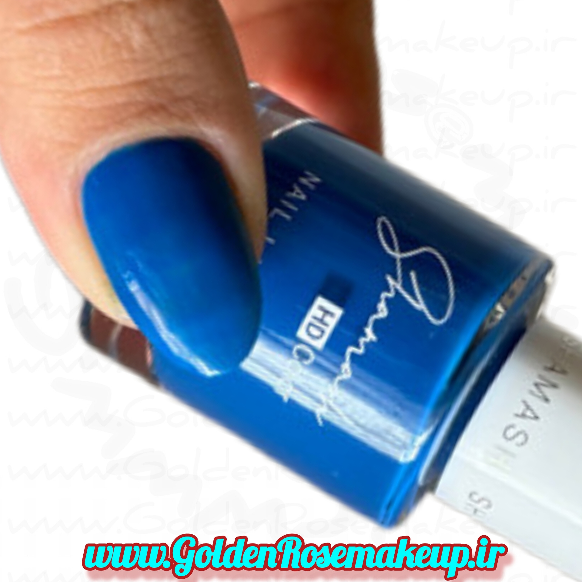 لاک ناخن شاماش آبی شماره  S19