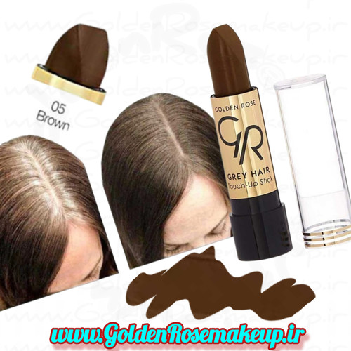 رژ مو کاور استیک مو گلدن رز مدل Brown شماره 05