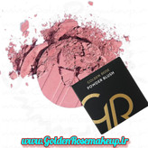 رژگونه پودری مات گلدن رز مدل Powder Blush Soft And Silki رنگ Pink Kiss شماره 15
