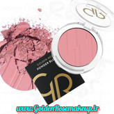 رژگونه پودری مات گلدن رز مدل Powder Blush Soft And Silki رنگ Pink Kiss شماره 15