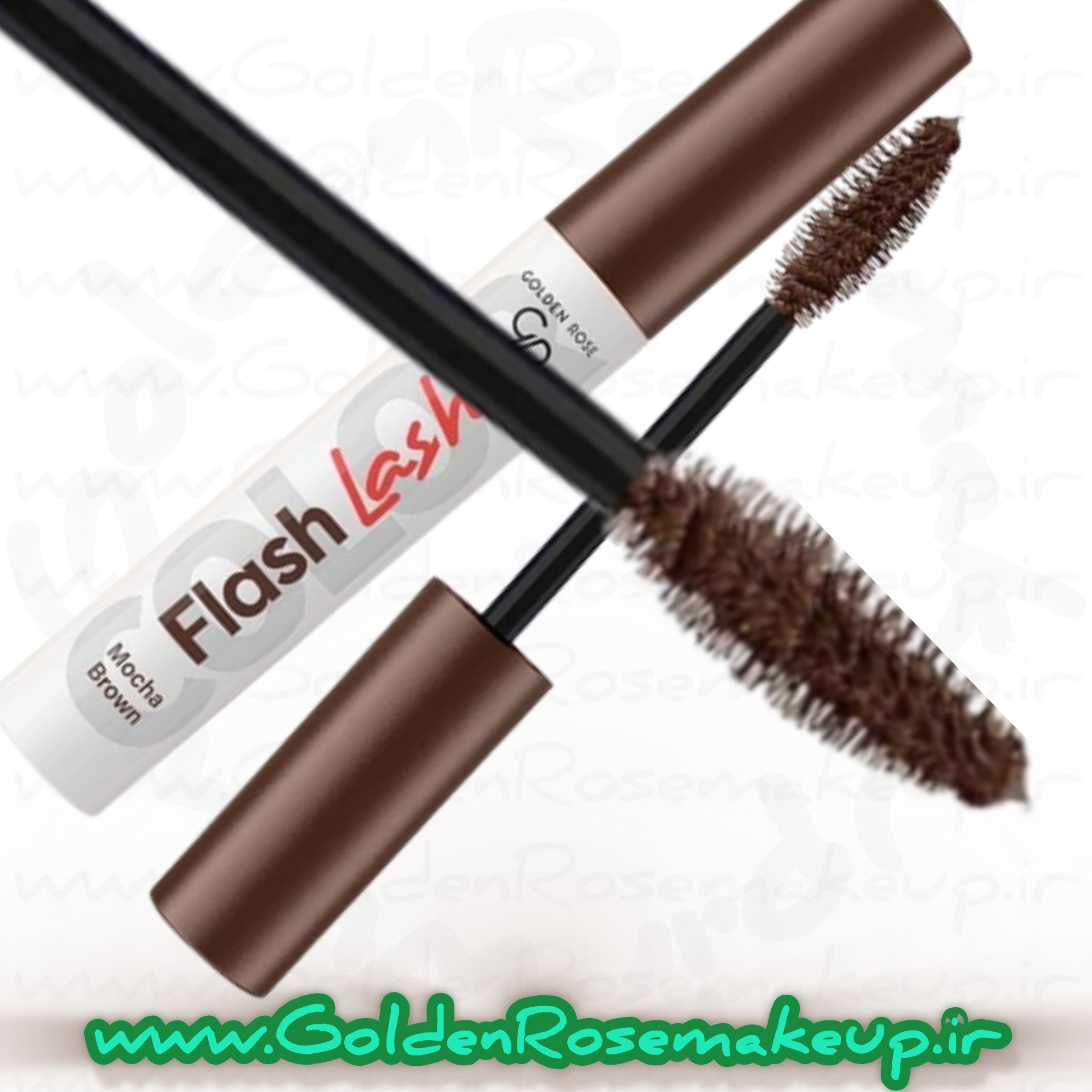 ریمل رنگی گلدن رز قهوه ای Mocha Brown مدل  Flash شماره 08