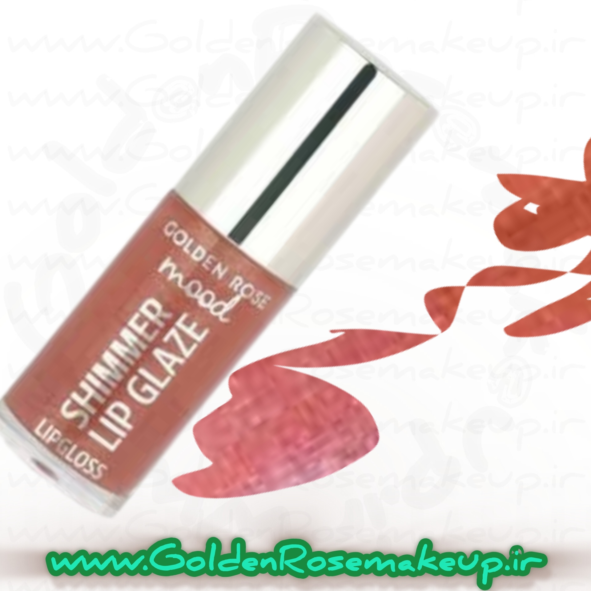 رژلب مایع لیپ گلس شاین دار مود گلدن رز  مدل Shimmer Lip Glaze رنگ Sunset Glaze شماره 253
