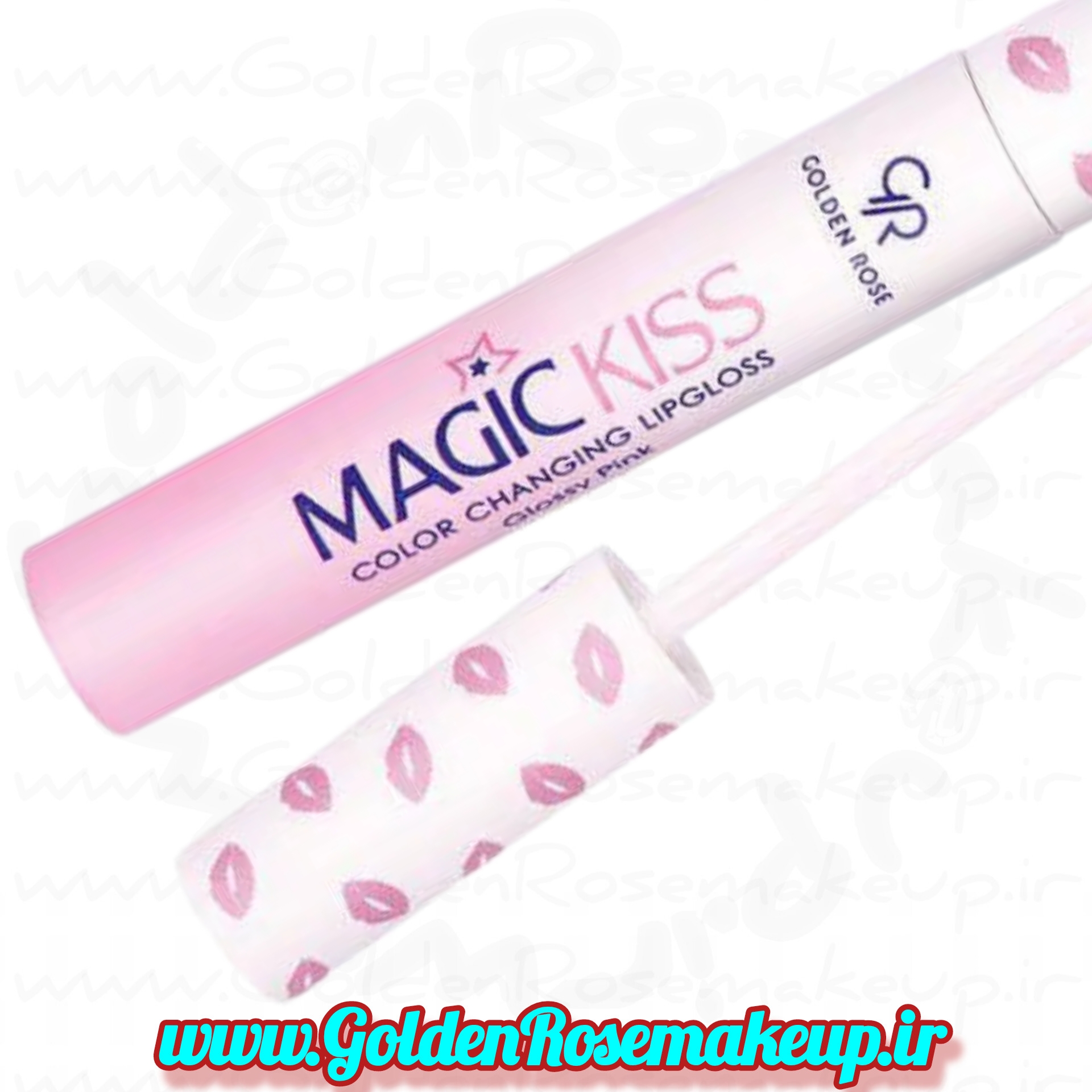 رژلب مایع لیپ گلاس جادویی مجیک گلدن رز مدل Magic