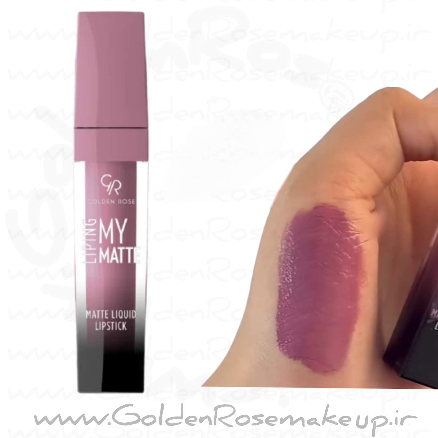 رژلب مایع مات گلدن رز لیپینگ  مدل Liping My Matte شماره 06