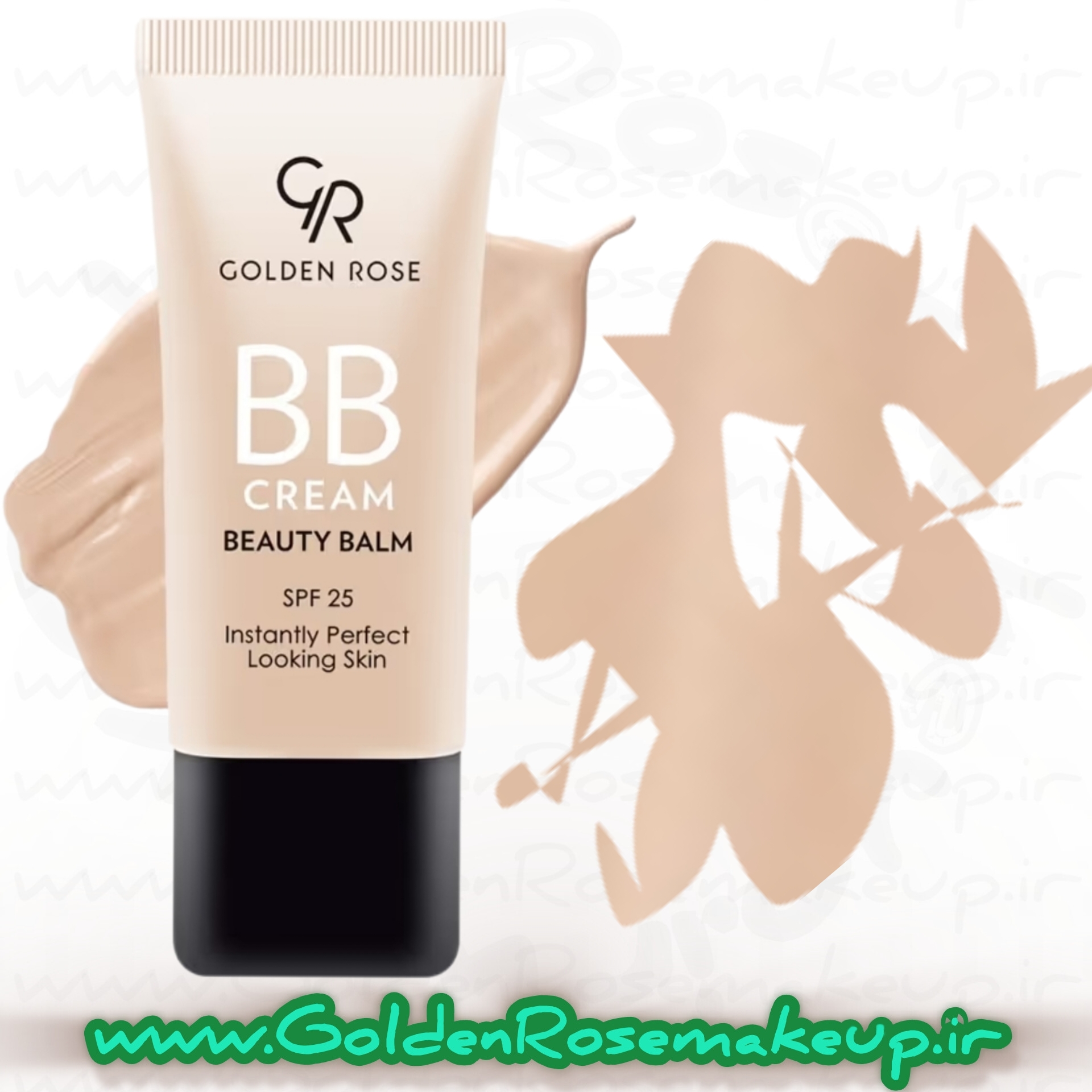 کرم پودر BB گلدن رز خاصیت ضدچروک و SPF25 شماره 01 حجم 30 میلی لیتر