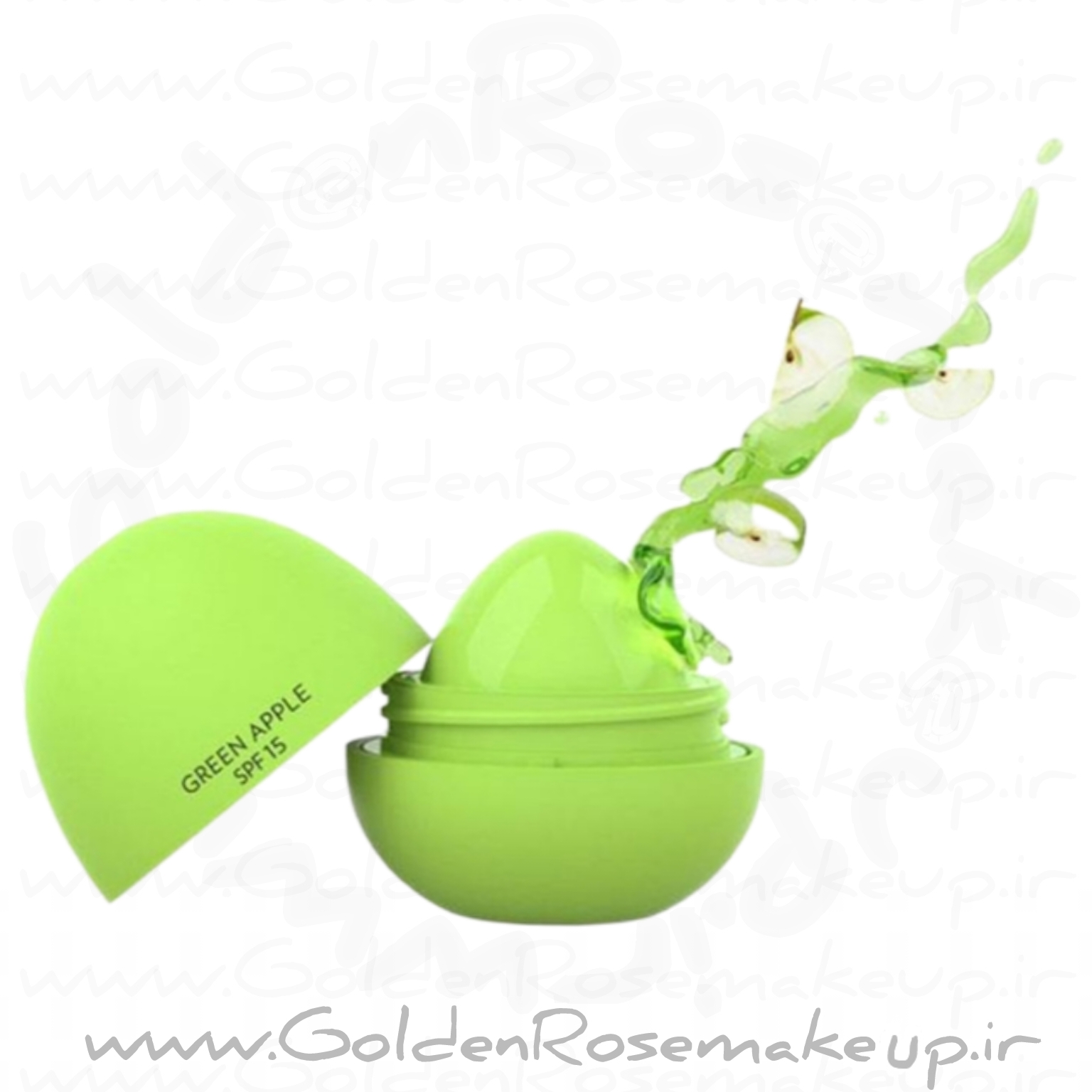 کره و بالم لب گلدن رز سیب سبز مدل Green Apple