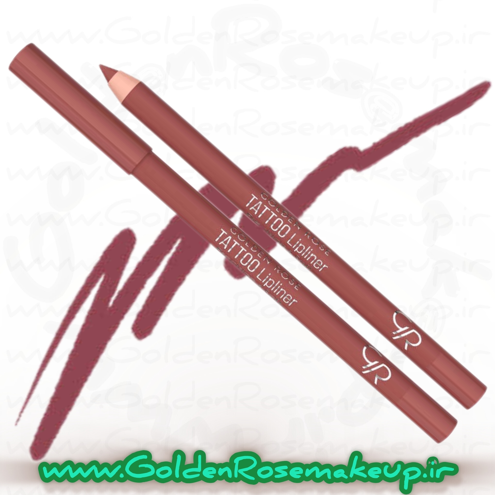 مداد لب تتو ژل ضد آب گلدن رز مدل TATTOO GEL  رنگ چوب رز شماره 212