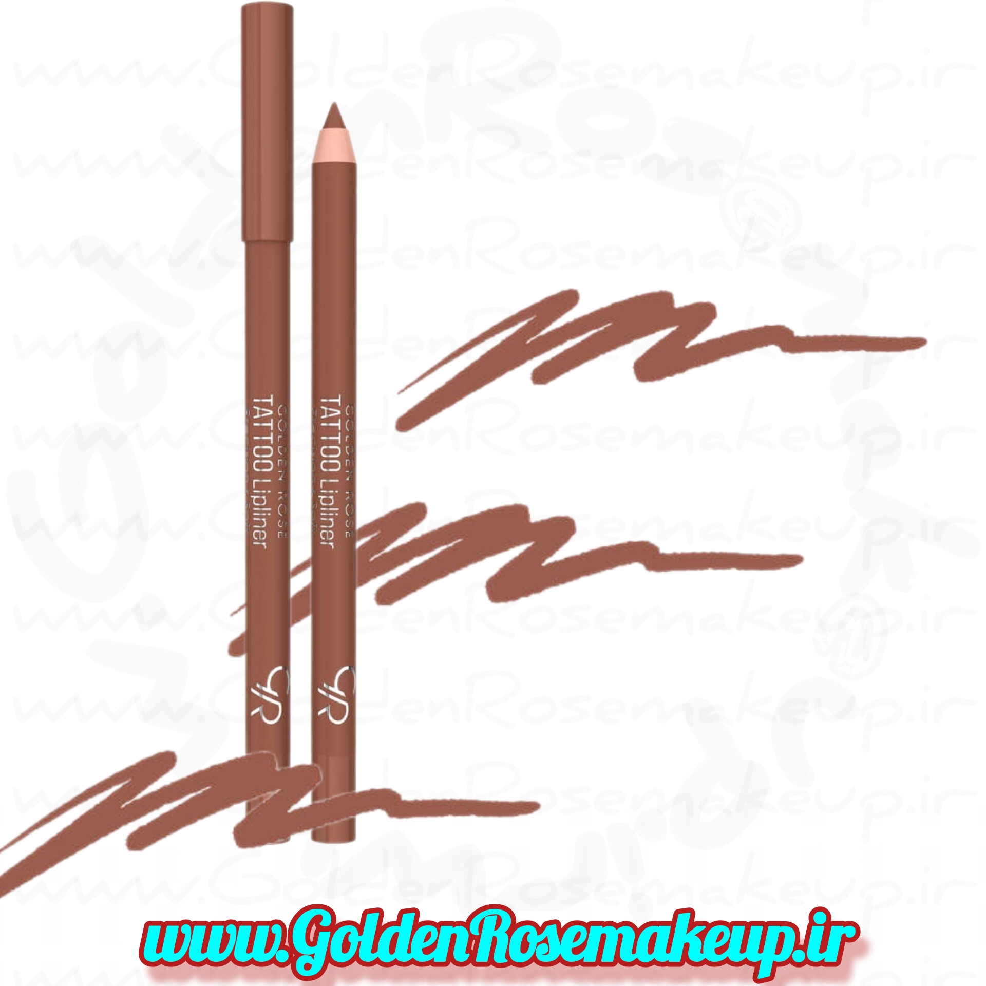 مداد لب تتو ژل ضد آب گلدن رز مدل TATTOO GEL  رنگ قهوه ای شماره 213