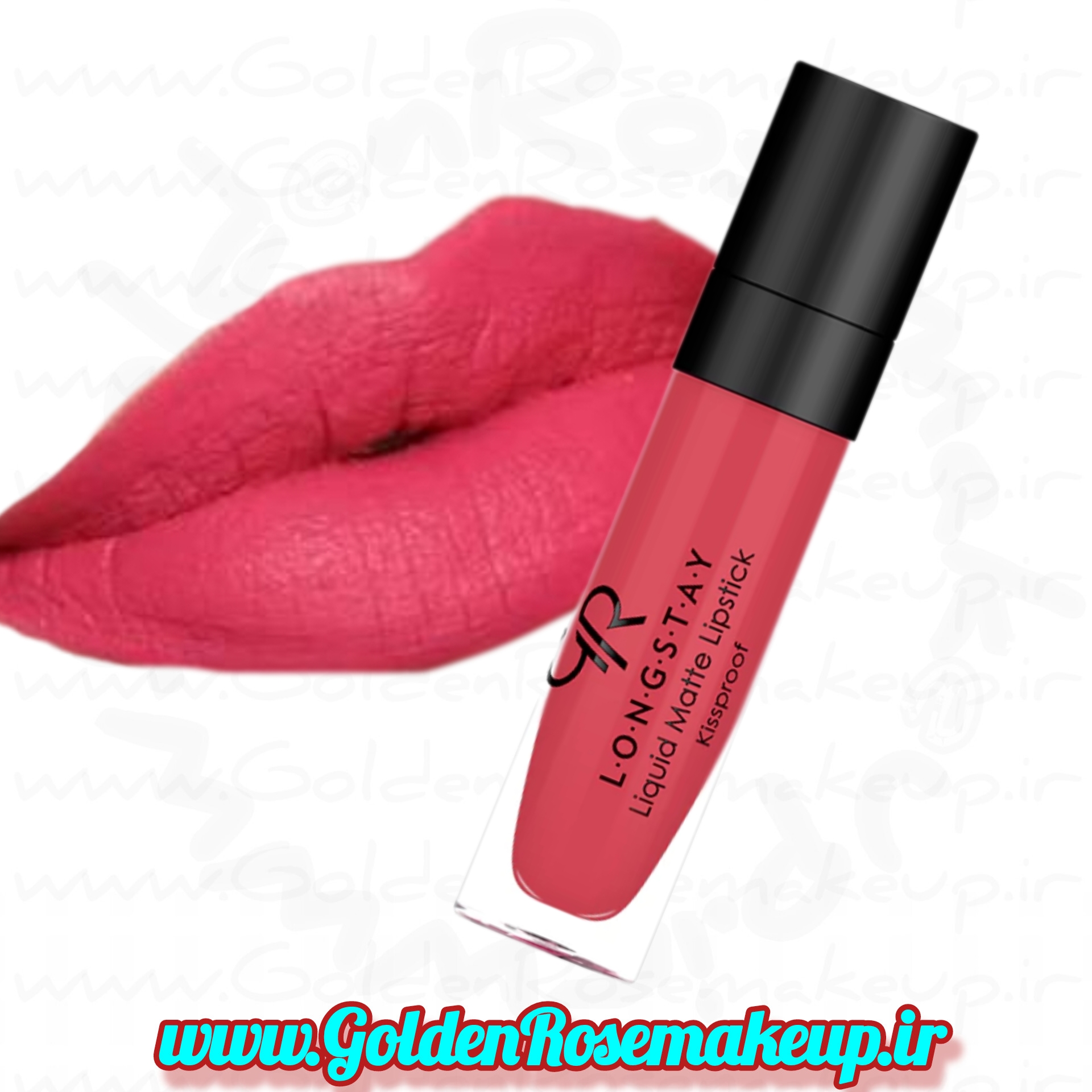 رژلب مایع مات گلدن رز با دوام مدل LONGSTAY شماره 32
