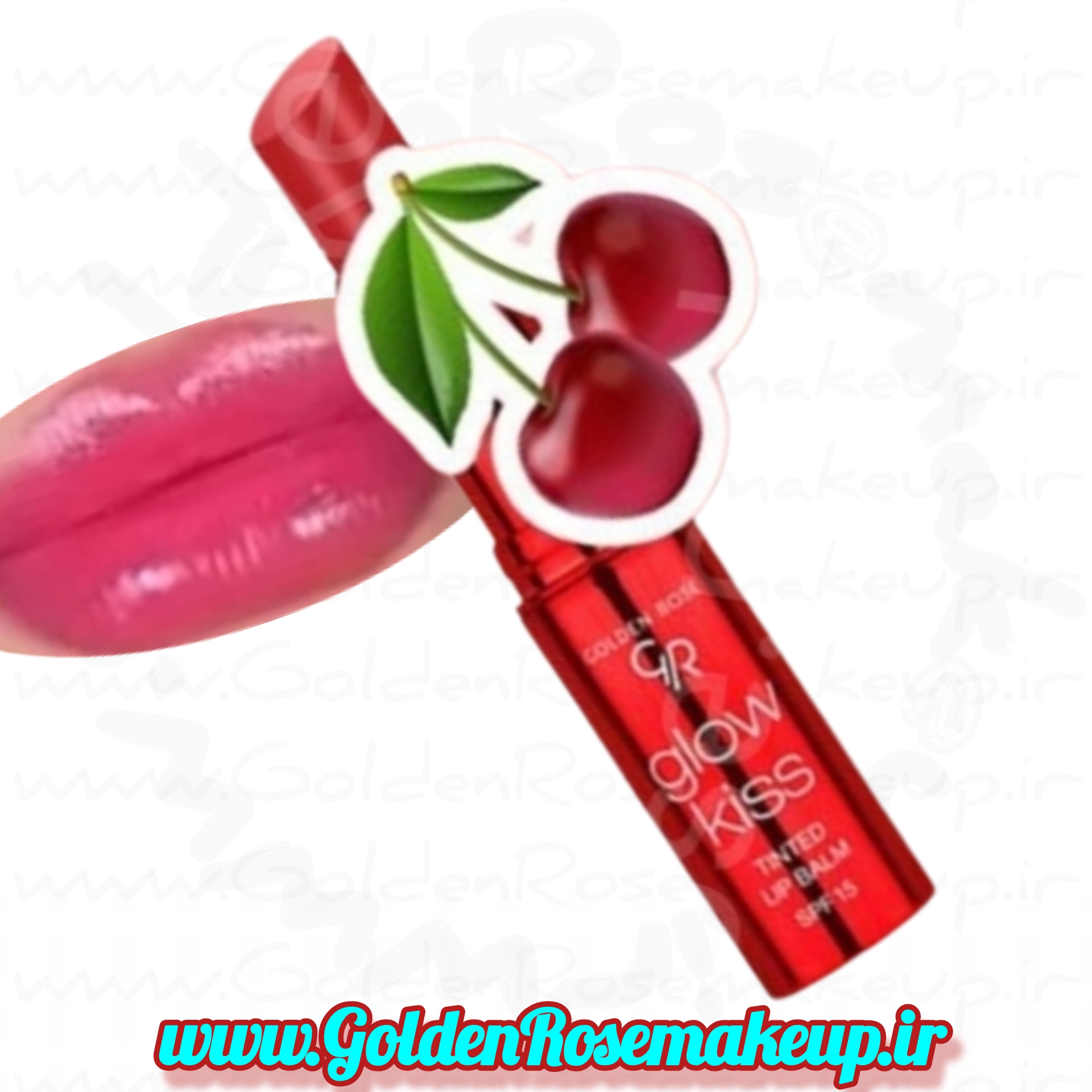 محافظ لب تینت جامد و بالم گلدن رز آب گیلاس مدل TINTED شماره 05
