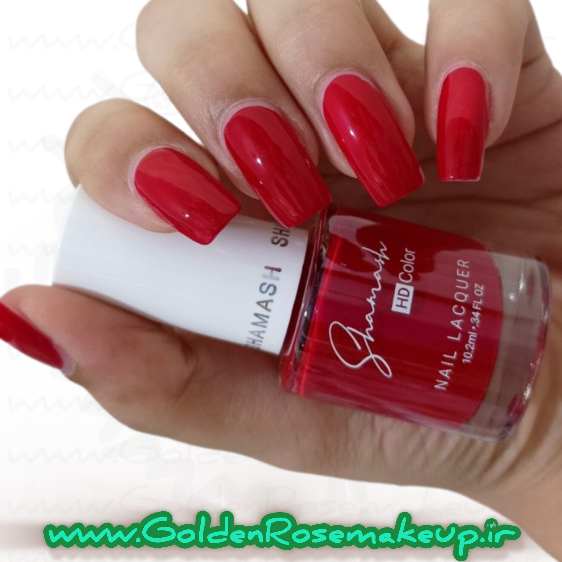 لاک ناخن شاماش قرمز کلاسیک شماره 38
