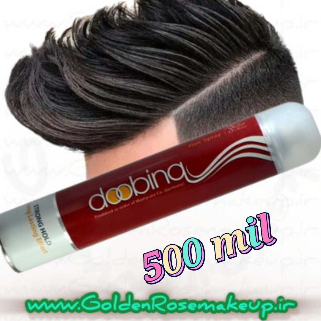 اسپری تافت حالت دهنده مو دوبینا مدل strong hold حجم 500 میلی لیتر