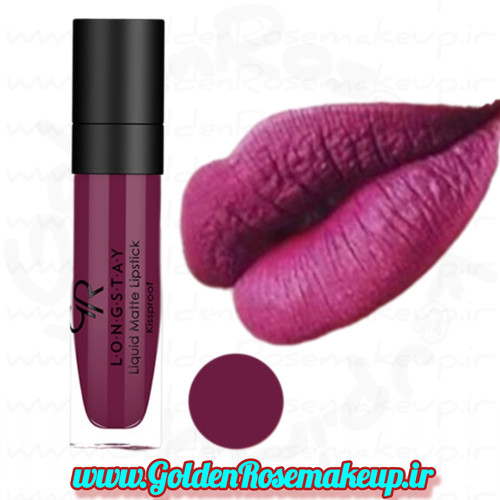 رژلب مایع مات گلدن رز بادوام مدل LONGSTAY شماره 05