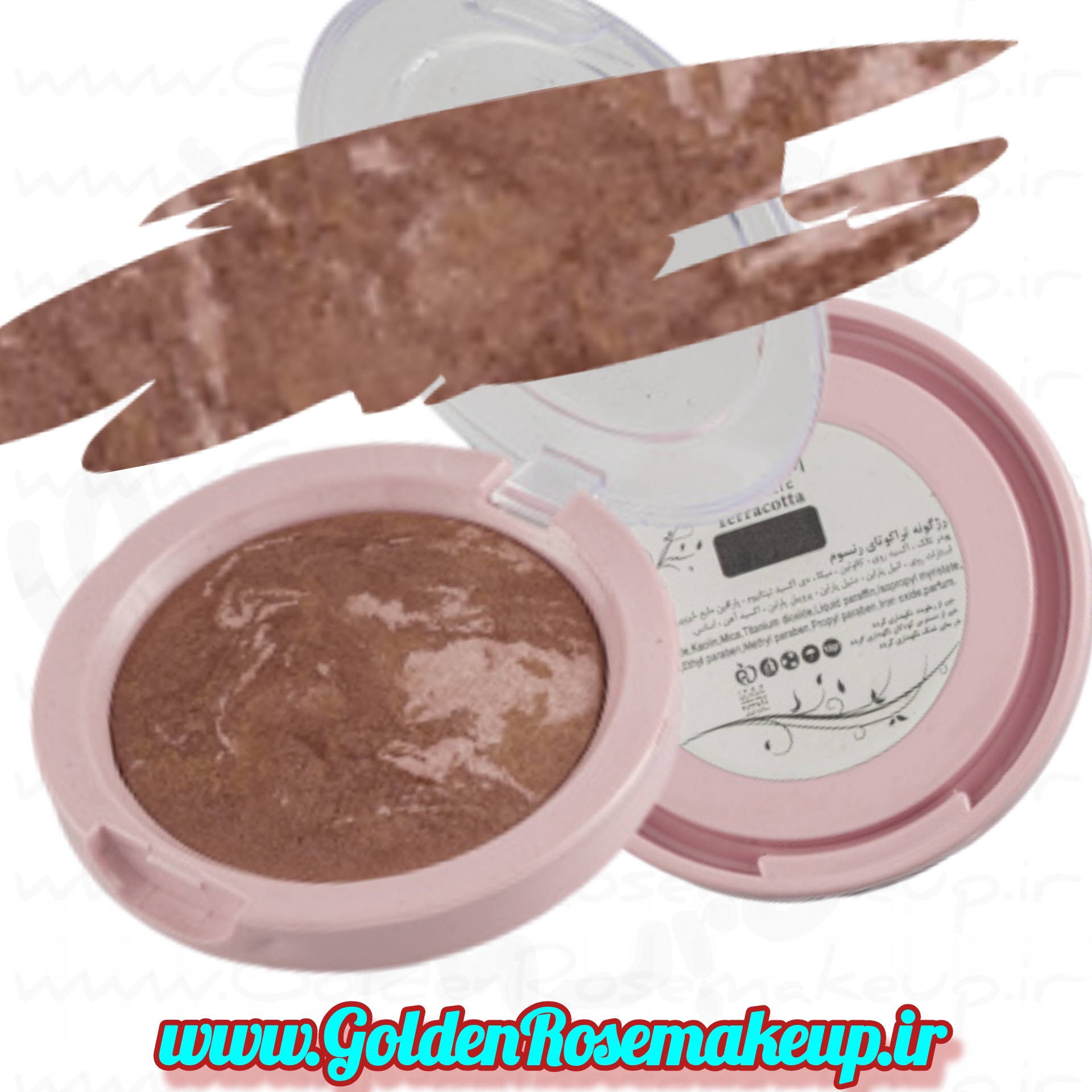 رژگونه براق رنسوم مدل TERRACOTTA شماره ۳