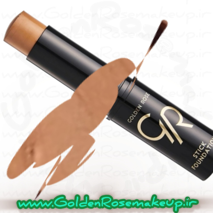 کرم پودر و کانتور استیک گلدن رز مدل stick foundation شماره 08