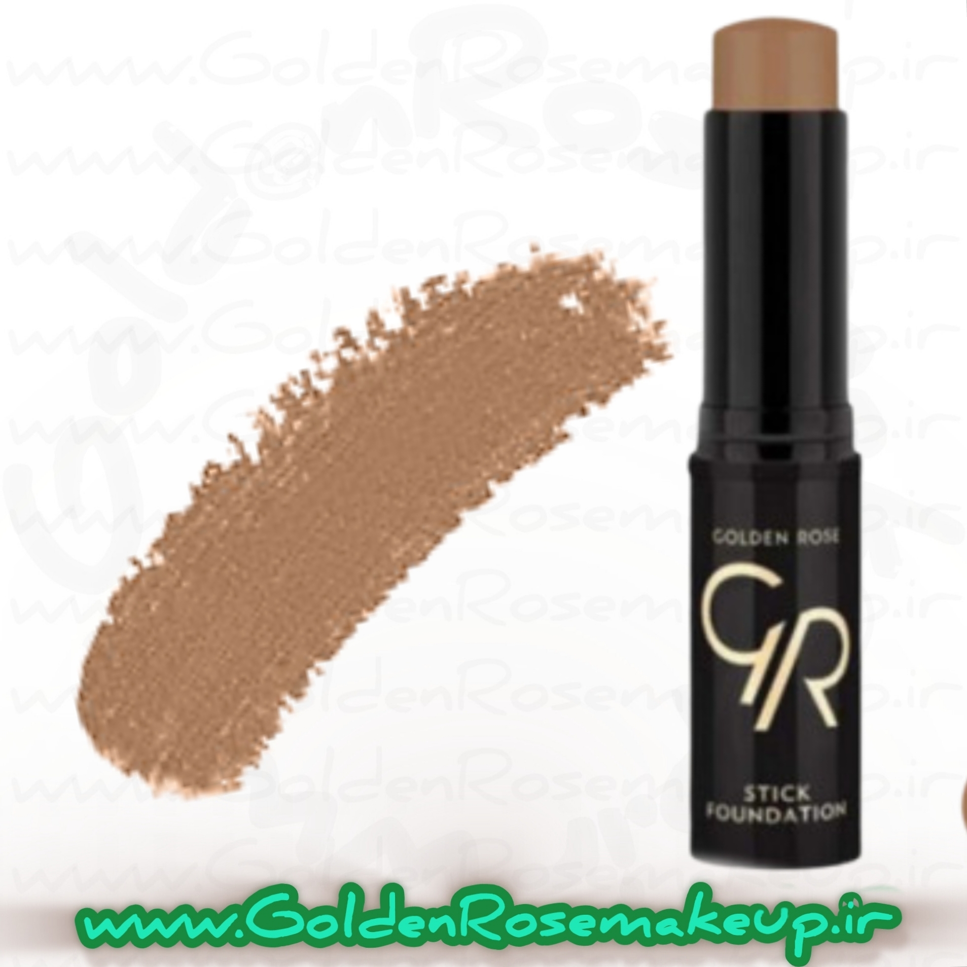 کرم پودر و کانتور استیک گلدن رز مدل stick foundation شماره 09