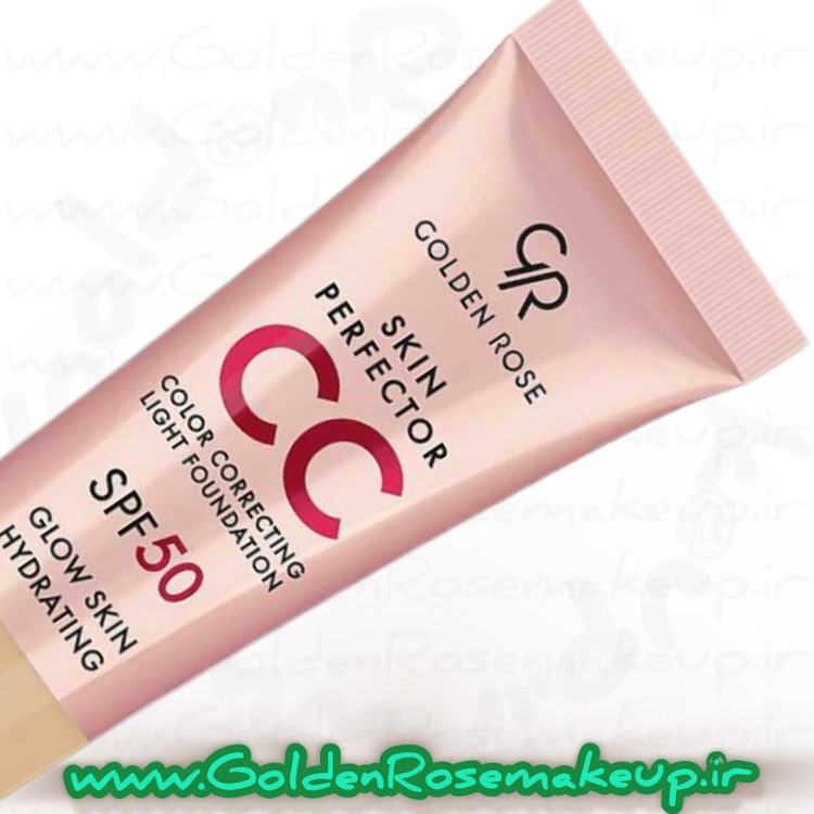 سی سی کرم با SPF50 کرم پودری گلدن رز شماره103 حجم 30 میلی لیتر